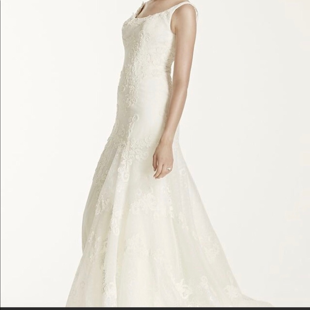 Melissa Sweet Trumpet Gown w/ Venise Lace